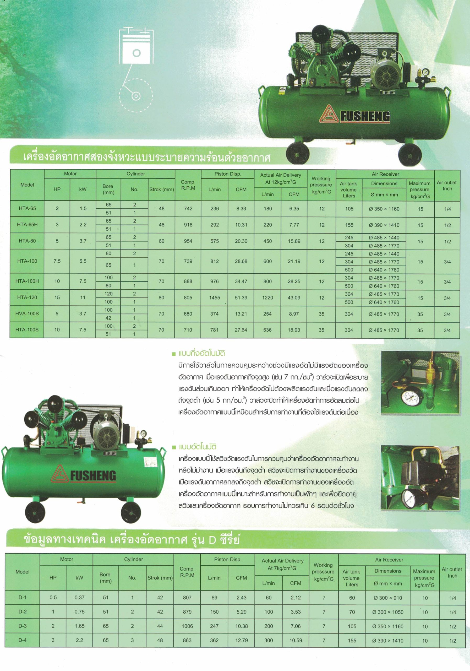 ปั๊มลมลูกสูบฟูเช็ง